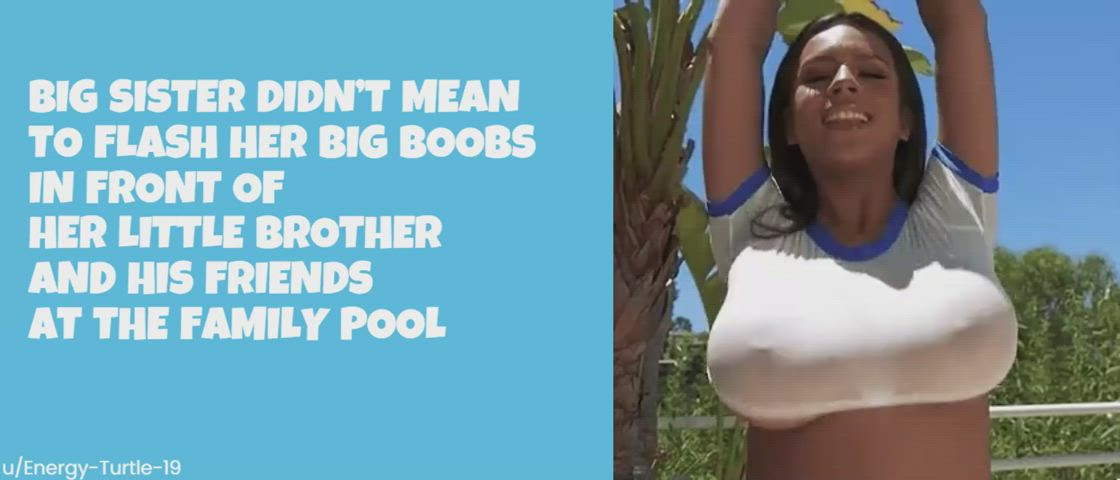 Autumn Falls monstrous boobs Brother Caption Family Fantasy Flashing Sister Taboo Porn GIF