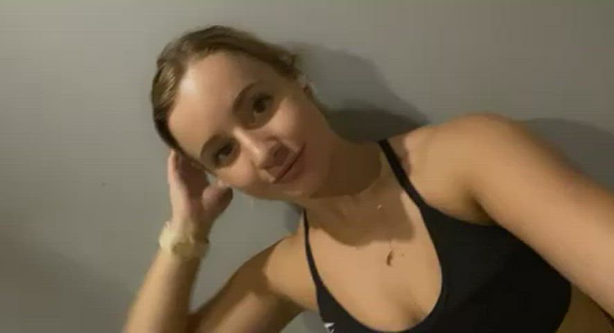 breasts Gym thin Porn GIF