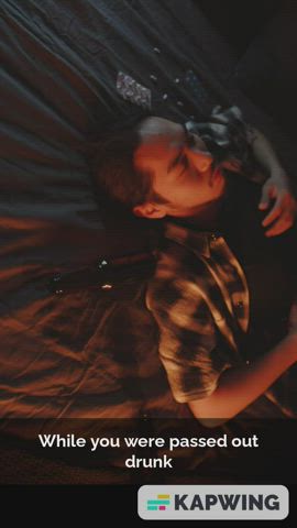 18 Years older Brunette Caption Cheating College girl Grinding Party Standing Doggy Porn GIF