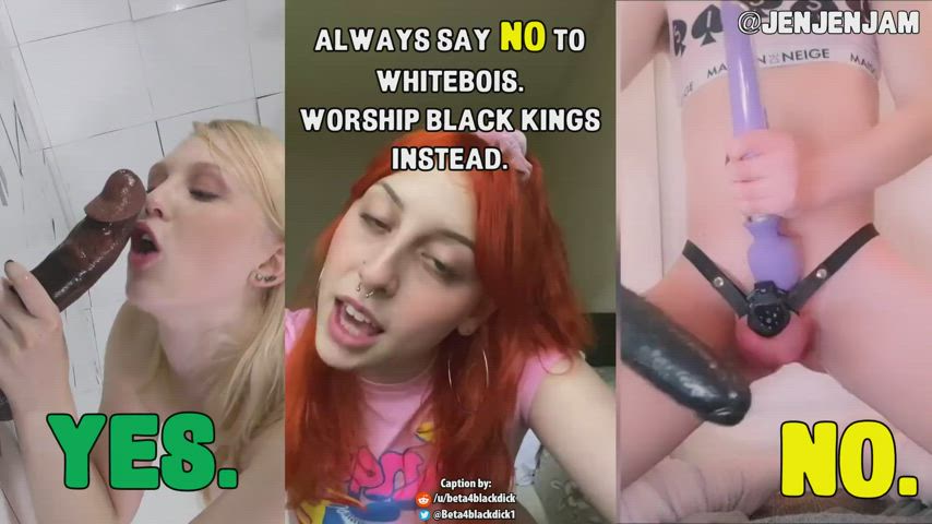 BBC Caption Chastity dick Worship slutty Talk Femdom Humiliation Porn GIF