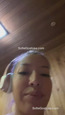 gigantic boobs Caught Flashing latina Natural breasts OnlyFans Public SofieGoneWild r/CaughtPublic Porn GIF
