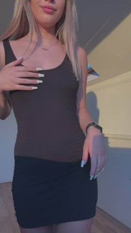 boobs Striptease teen Porn GIF