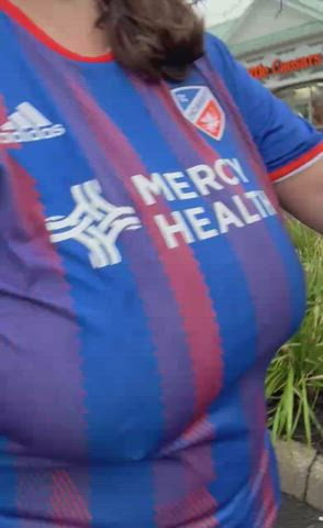 BBW enormous tits Bouncing titties Braless monstrous tits boobies Porn GIF