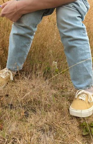 Outdoor Pee Peeing Piss Pissing Public Toilet Porn GIF