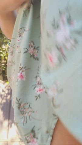 Canadian pretty Exposed Flashing Outdoor Public Porn GIF