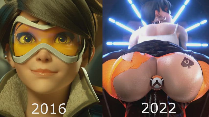 3D Animation BBC Hentai Rule34 SFM Split Screen Porn White skank GF chick Porn GIF