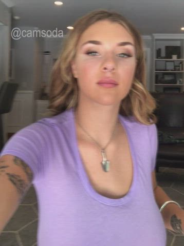 monstrous boobies titties Bouncing melons Flashing Gabbie Carter large titties teenie melons Titty Drop Porn GIF