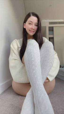 Australian pretty Masturbating Pale Pierced cunt vagina Lips Porn GIF