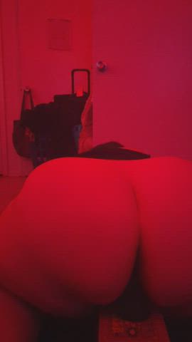 massive behind ass Dildo Reverse Cowgirl Riding Wet cunt Porn GIF