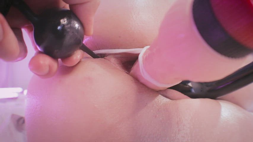 18 Years older Anal Beads Anal Play Close Up OnlyFans Step-Sister teenie Tight behind Tight pussy Porn GIF