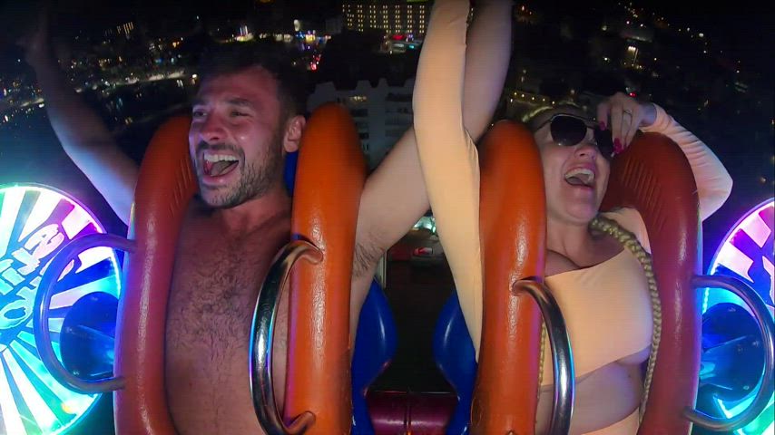 Accidental breasts Bouncing boobs Exposed Flashing Public Porn GIF