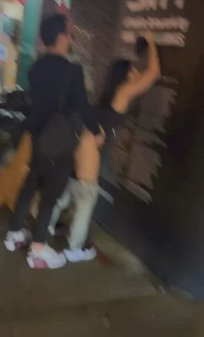 Amateur Hair Pulling Hardcore NSFW Outdoor Public Rough Voyeur r/HoldTheMoan Porn GIF