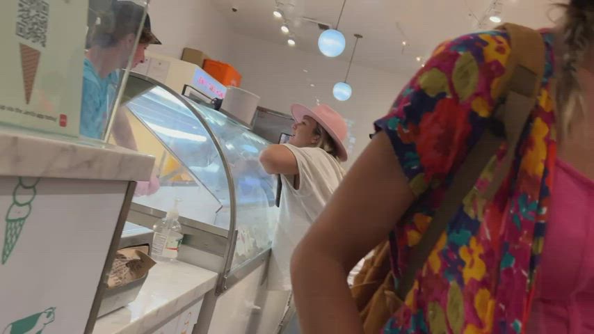 boobs Flashing Friends Girlfriends Public Porn GIF