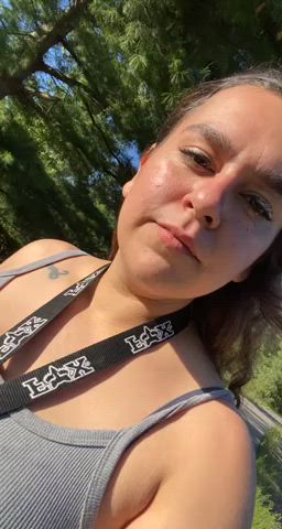 Bra Brunette Flashing Nipples Public Tease tits r/CaughtPublic Porn GIF