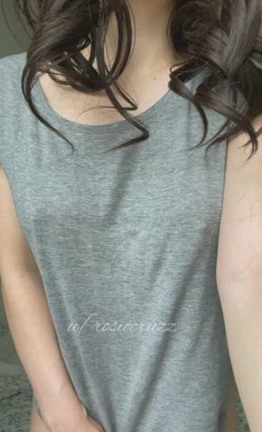 Brunette boobs Titty Drop Porn GIF