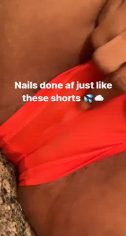 ebony Foreplay OnlyFans snatch Lips Shorts Squirting Wet vagina Wet and Messy r/PornWind Porn GIF