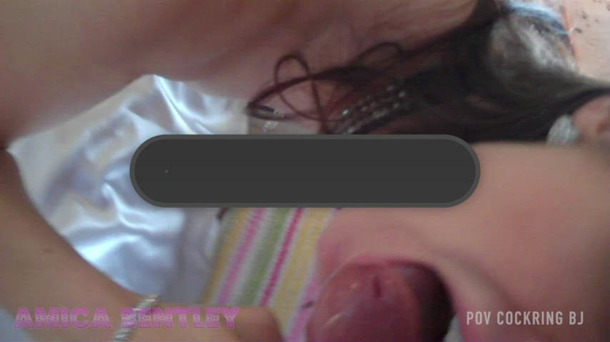 Amica Bentley blowjob dong Ring meat Worship English MILF POV Pornstar Porn GIF