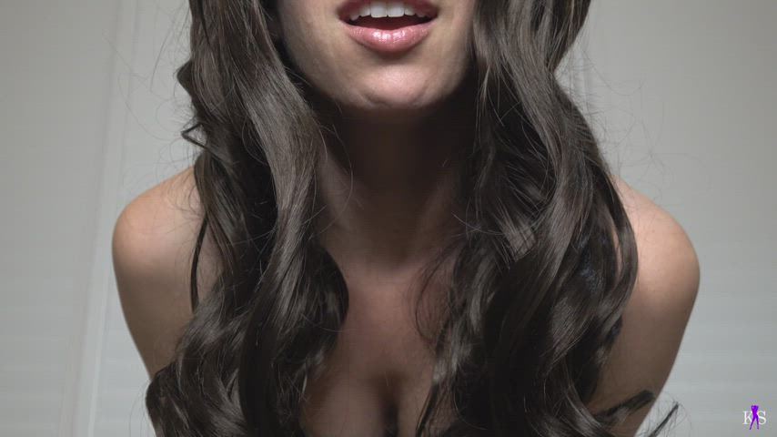 Babe Femdom silky pussy Lesbian Mistress Natural melons POV Pegging Strap On Porn GIF