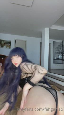 behind Brazilian Cosplay latina Porn GIF