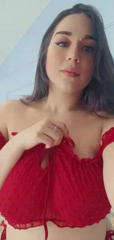 Amateur Aunt large boobs boobs Brunette hispanic Mom tits Titty Drop Porn GIF