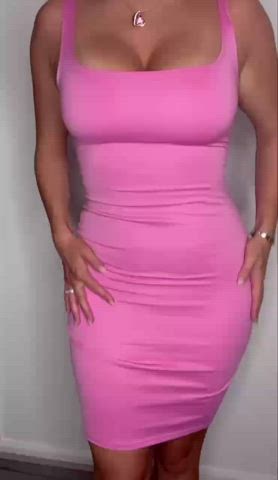 large dick huge breasts tits Bouncing titties Dress Pink snatch Tanlines Tight Porn GIF