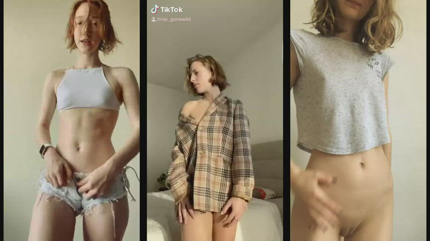 Babe swingers party PMV snatch Lips skinny Small melons Split Screen Porn Strip TikTok Porn GIF