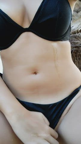 Flashing Public pussy teen Wet cunt Porn GIF