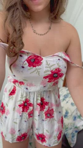 19 Years older Barely Legal breasts Brunette Dress Natural boobs snatch teen Porn GIF