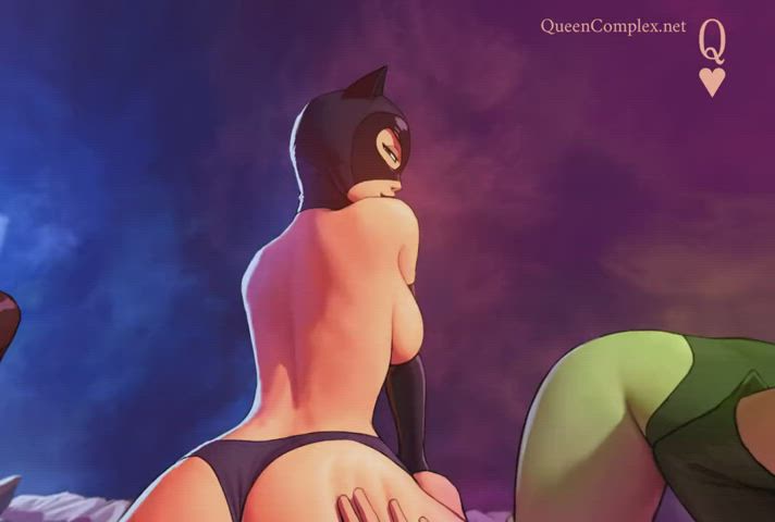 Cartoon Costume debauchery Hentai threesome POV Rule34 Superheroine VR Porn GIF