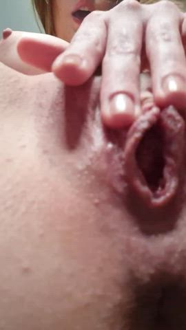 Labia vagina Squirting Porn GIF