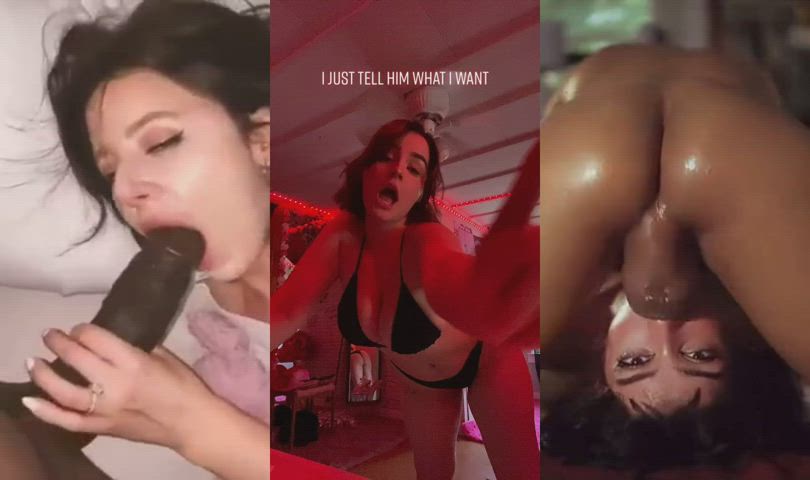 18 Years old Amateur BBC monstrous behind giant cock massive boobs oral sex Split Screen Porn TikTok Porn GIF