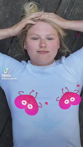 Bouncing breasts Nipples Wet Porn GIF