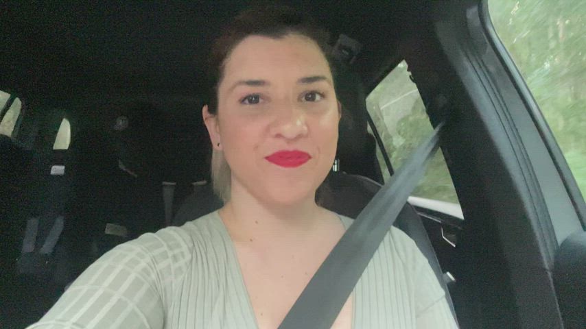 Australian Car Car Sex Hotwife gigantic breasts Public Porn GIF