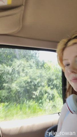 18 Years older Caught pretty Flashing Public ginger teen r/CaughtPublic Porn GIF