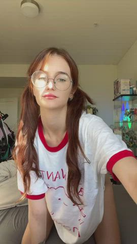 Ahegao charming girls Porn GIF