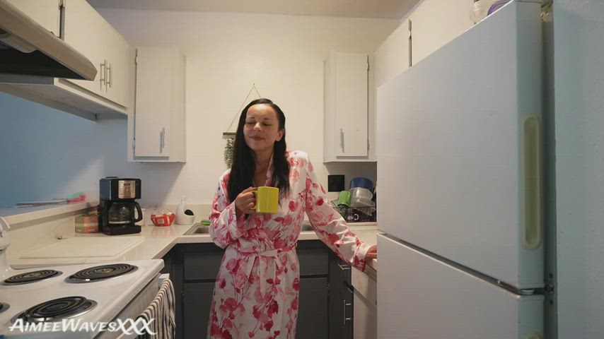 sleazy Talk Fetish naughty kitchenette MILF Mom POV Role Play Taboo Porn GIF