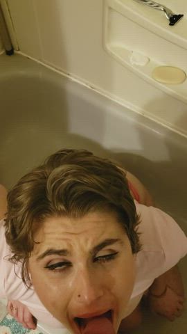 Golden Shower Hardcore ManyVids POV Pee Piss Submissive Toilet Vertical Watersports Porn GIF