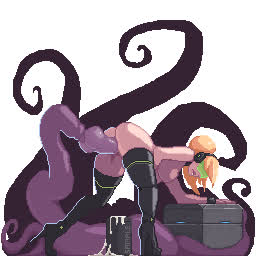 Animation Cartoon jizz Deep Penetration Fantasy Hentai Monster meat Rule34 Tentacles thick penis Porn GIF