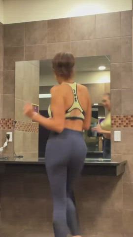 large tits Flexible stockings Porn GIF