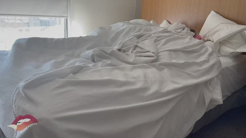 Bull sperm cum In Mouth cum Swallow Cumshot Hotel Hotwife No Condom Sharing Porn GIF