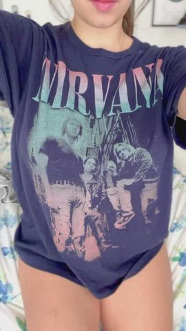 19 Years cougar Amateur booty gigantic boobs College Natural boobies pussy Smile young Porn GIF