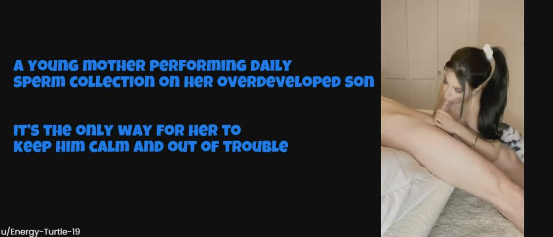 bj Caption Family Fantasy Mom Son Taboo Porn GIF