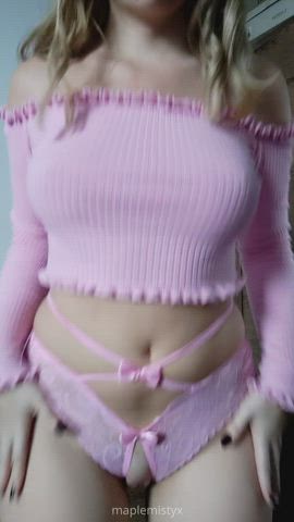 blondy Panties teen tits Titty Drop Porn GIF