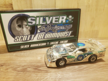 Scott Bloomquist 1 24 Adc Chrome Signed Dallas Mall Late Dirt Rare
