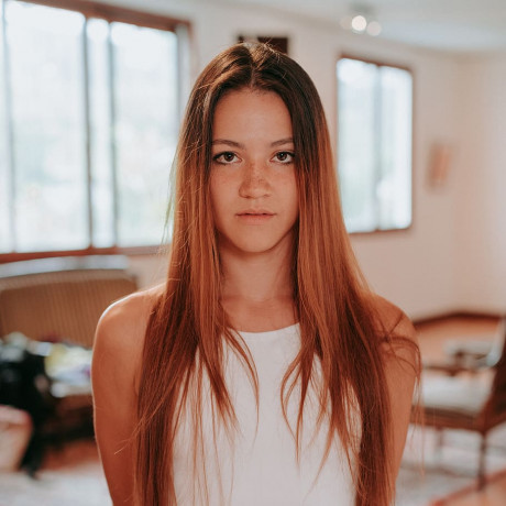 Hd Wallpaper Woman With Red Hair And White Top Standing Near Curtain Wallpaper