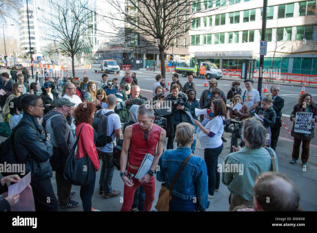 London Uk 15th March 2014 Renee Richards Former Porn Star Speaks As Workers From The Sex Industry Protest Against The Stop Porn Culture Conference Being Held In Wedge House On S
