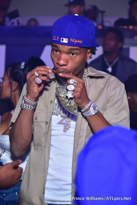 Lil Baby And Girlfriend Jayda Cheaves At The Gold Room Nightclub Lipstick